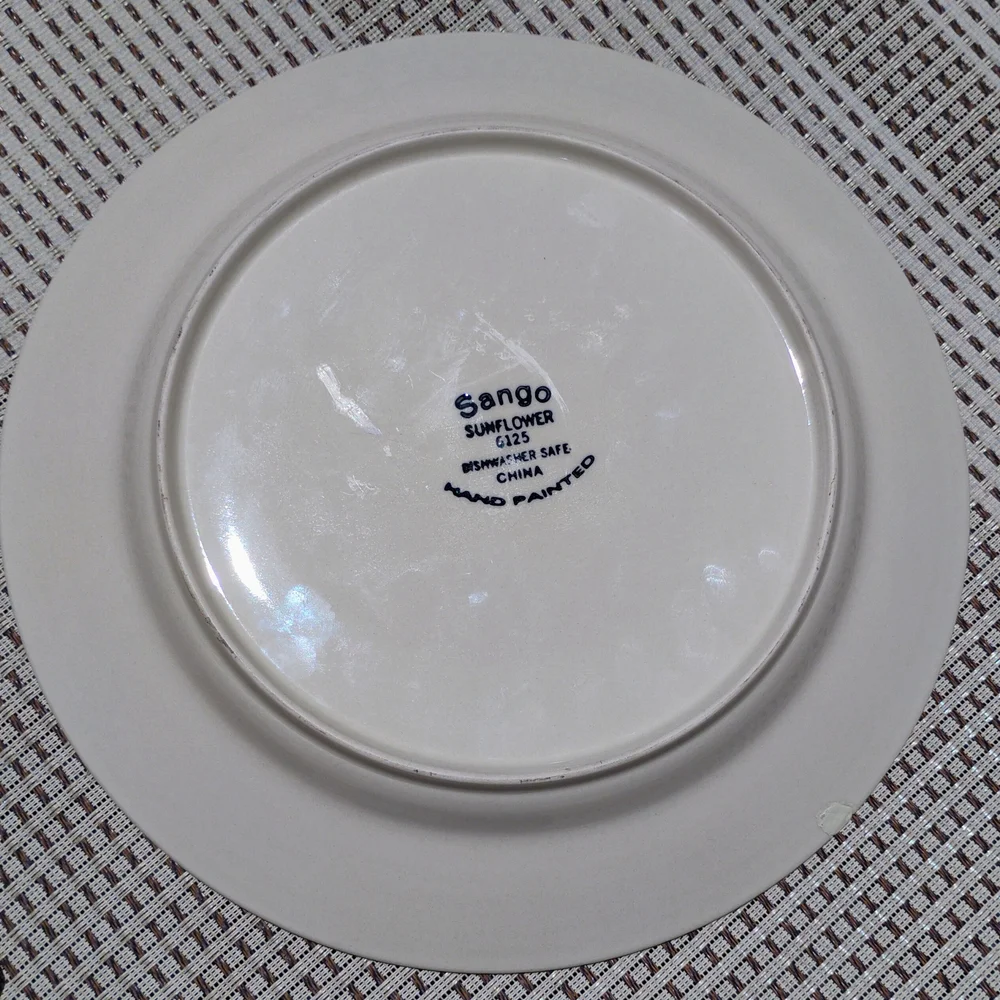 Sango Hand Painted Sunflower Serving Plate 12